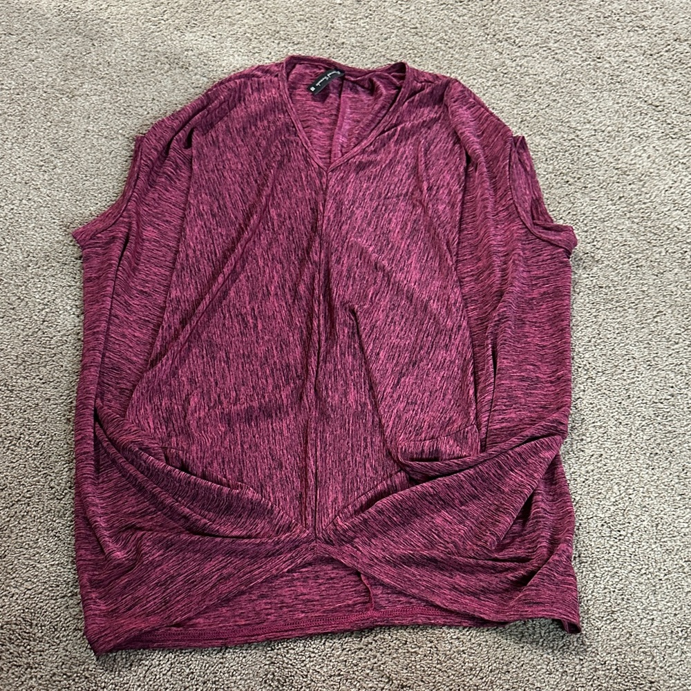 Sacred Threads Maroon Heathered Blouse